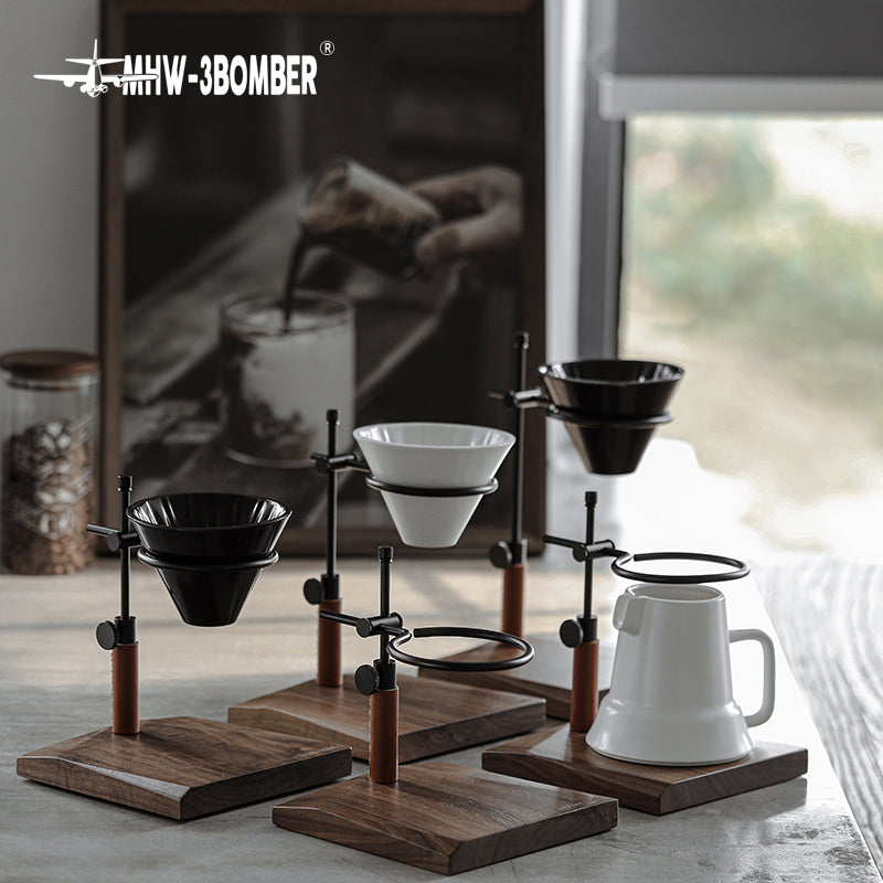 MHW-3BOMBER Coffee Dripper Stand walnut