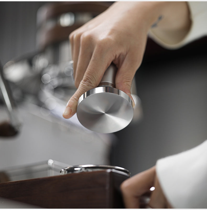 MHW-3BOMBER Knight Series Tamper 58.35mm - Starlight Silver-flat