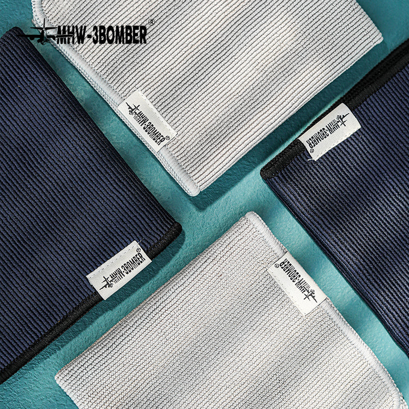 MHW-3BOMBER Four Towels Set 2 grey + 2 dark blue