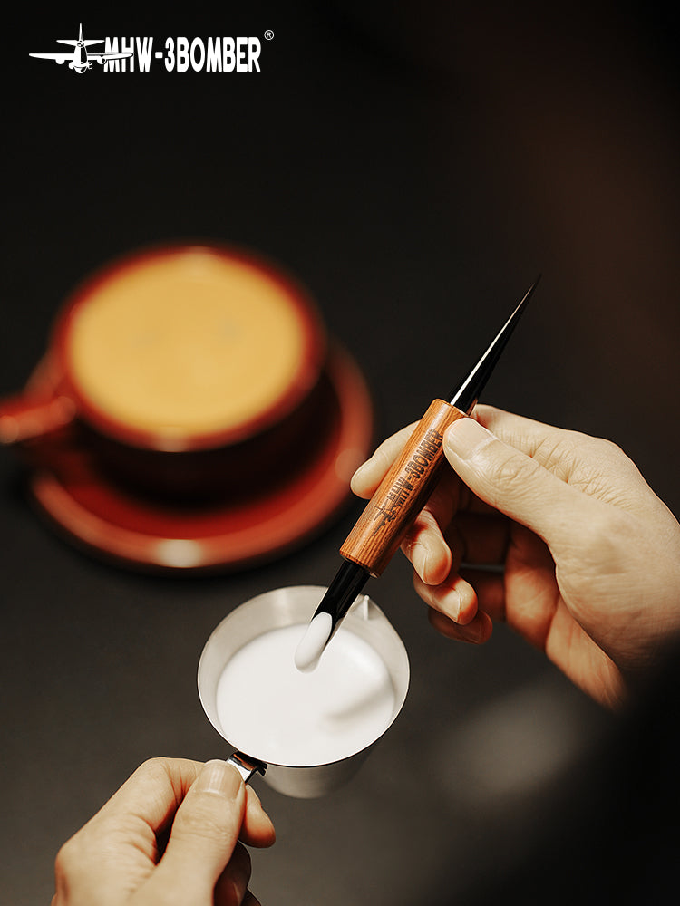 MHW-3BOMBER Coffee Art Needle 152mm (Black & Red Rosewood)