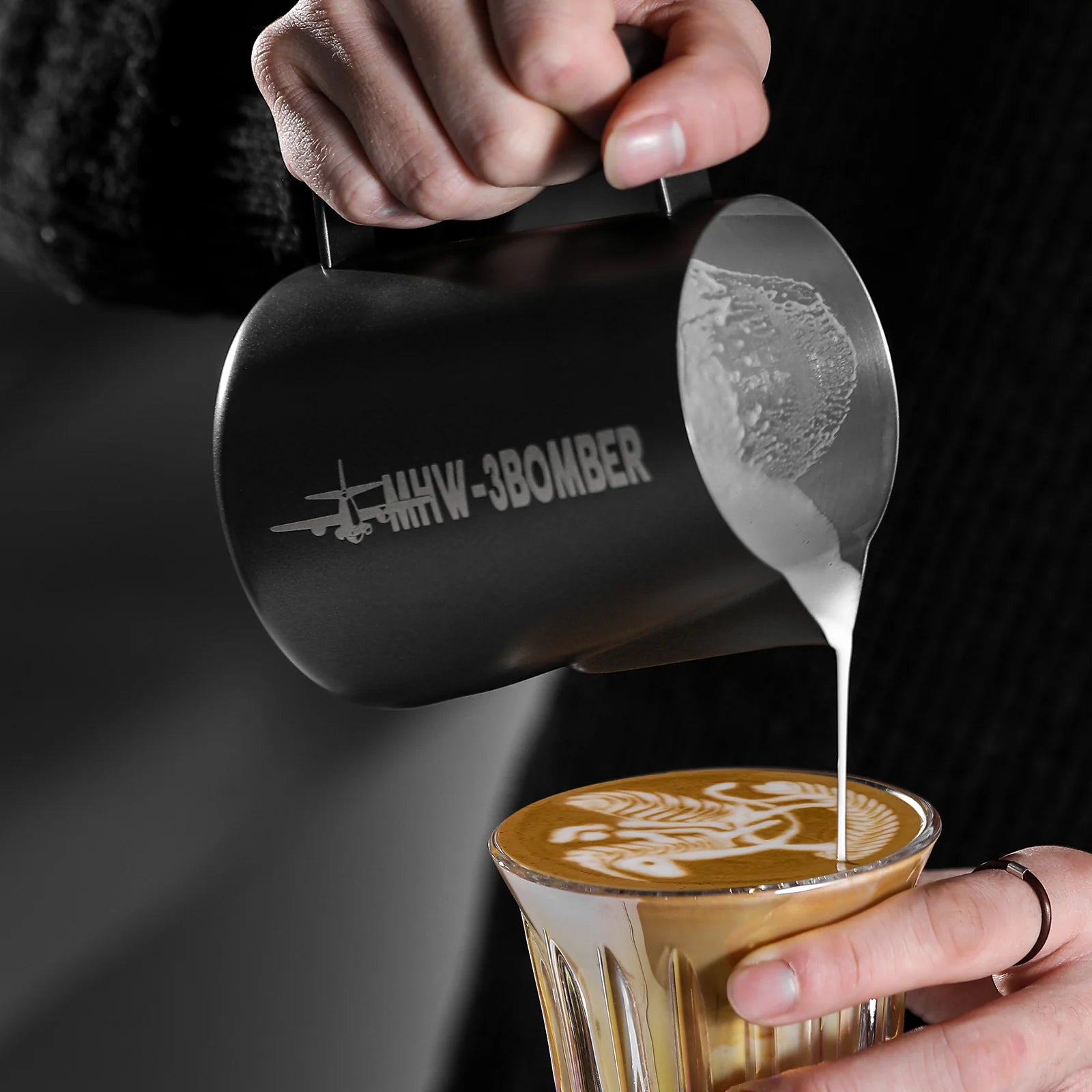 MHW-3BOMBER Milk Pitcher 3.0 Matte Black