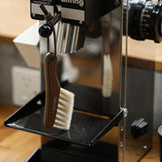 MHW-3BOMBER Knife Brush 130mm*33mm (white-walnut + horse hair)