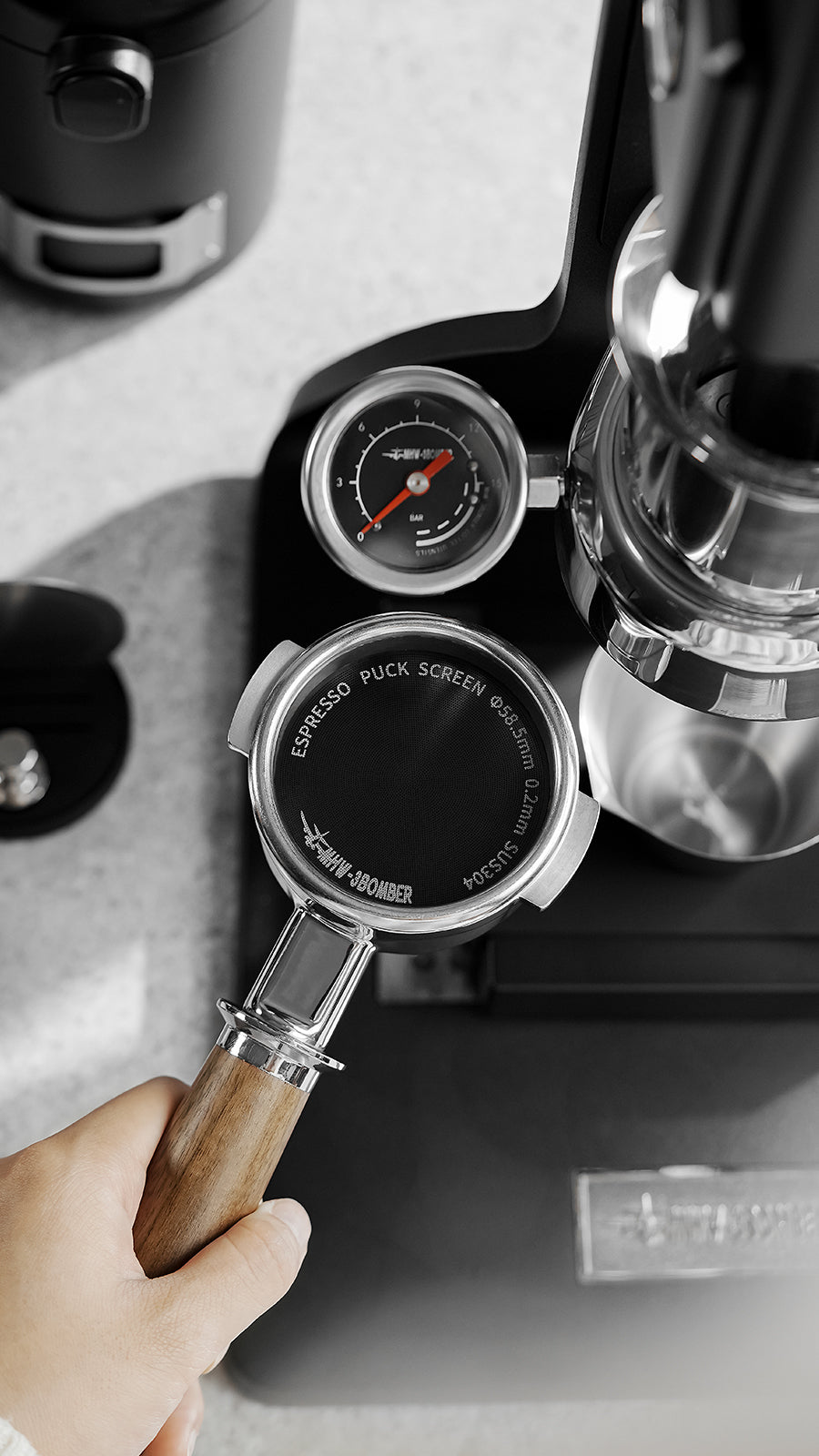 MHW-3BOMBER Espresso Puck Screen - 58.5mm(0.2mm)