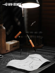 MHW-3BOMBER Coffee Art Needle 152mm (Black & Red Rosewood)