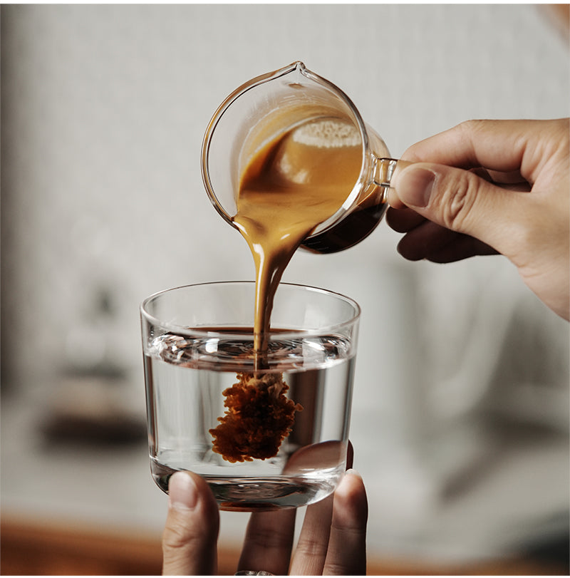 MHW-3BOMBER Glass Measuring Cup Double Spout 120ml