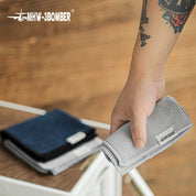 MHW-3BOMBER Four Towels Set 2 grey + 2 dark blue