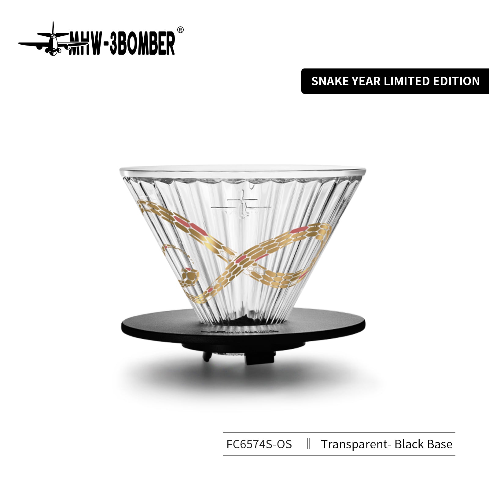 MHW-3BOMBER Elf Glass Coffee Dripper - Year of the Snake Limited Edition
