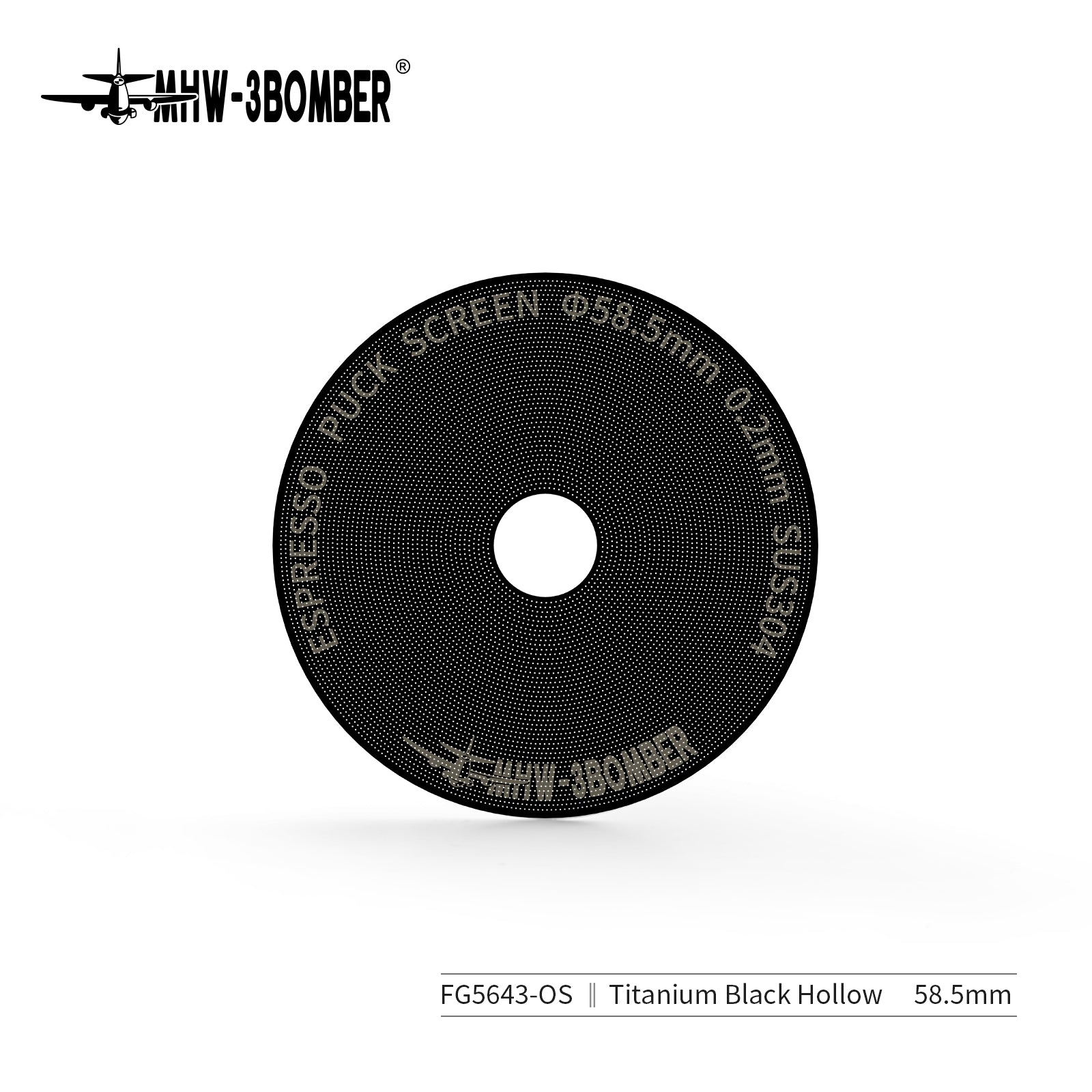 MHW-3BOMBER Espresso Puck Screen - 58.5mm(0.2mm)