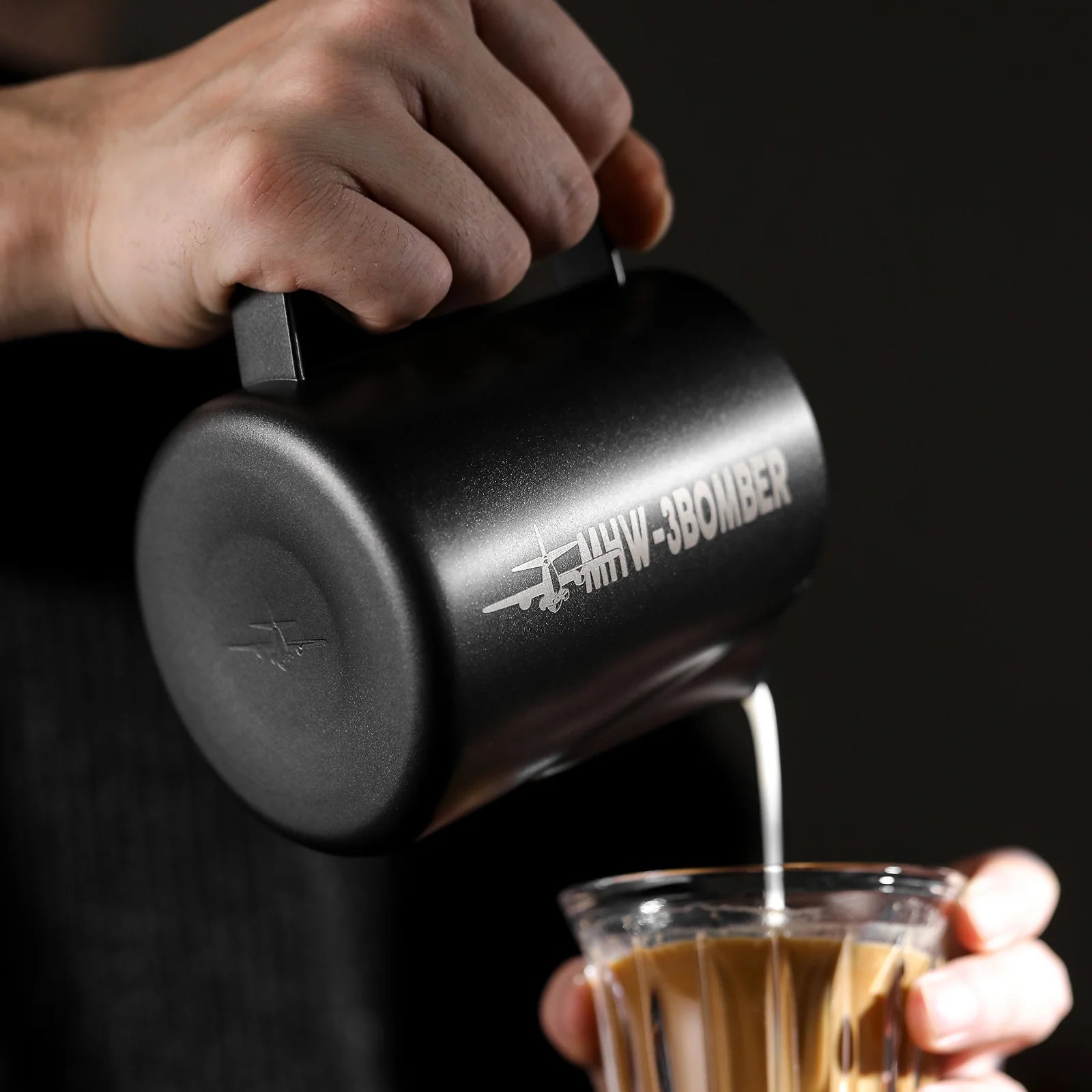 MHW-3BOMBER Milk Pitcher 3.0 Matte Black
