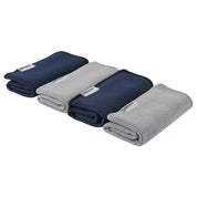 MHW-3BOMBER Four Towels Set 2 grey + 2 dark blue