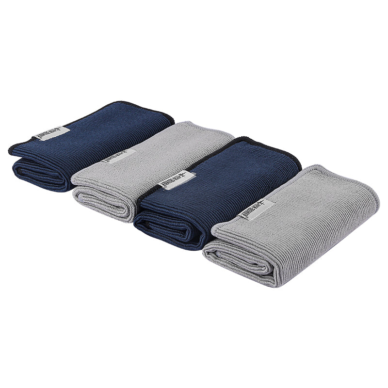 MHW-3BOMBER Four Towels Set 2 grey + 2 dark blue