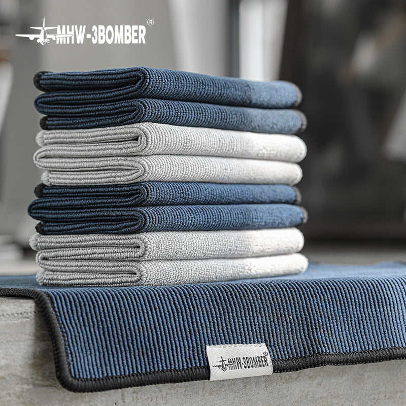 MHW-3BOMBER Four Towels Set 2 grey + 2 dark blue